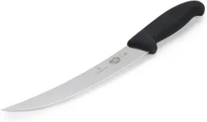 Victorinox Cutlery 8-Inch Curved Breaking Knife, Black Fibrox Handle