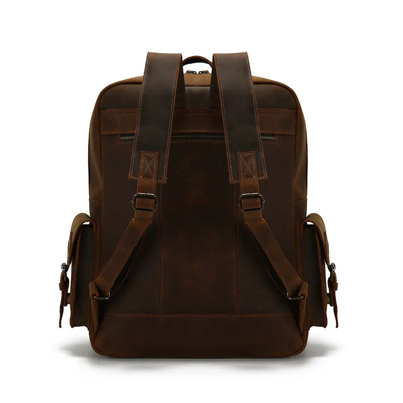 Vintage Leather Backpack - Rugged, Stylish, and Functional
