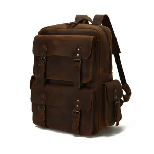 Vintage Leather Backpack - Rugged, Stylish, and Functional