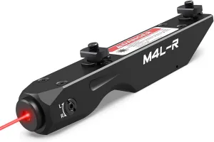Votatu M4L-R Red Laser Sight Compatible with M-Lok Rail Surface, Ultra Low-Profile Tactical Rifle Compact Red Dot Beam with Strobe Function Magnetic Rechargeable