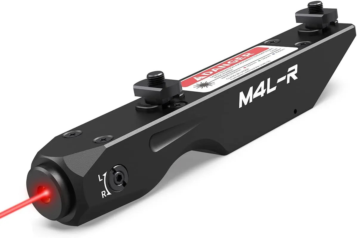 Votatu M4L-R Red Laser Sight Compatible with M-Lok Rail Surface, Ultra Low-Profile Tactical Rifle Compact Red Dot Beam with Strobe Function Magnetic Rechargeable