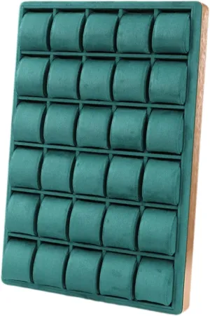 Watch Display Tray Watch Holder Drawer Organizer Multipurpose Jewelry Storage Organizer Wristwatches Case for Show Men Women, Green