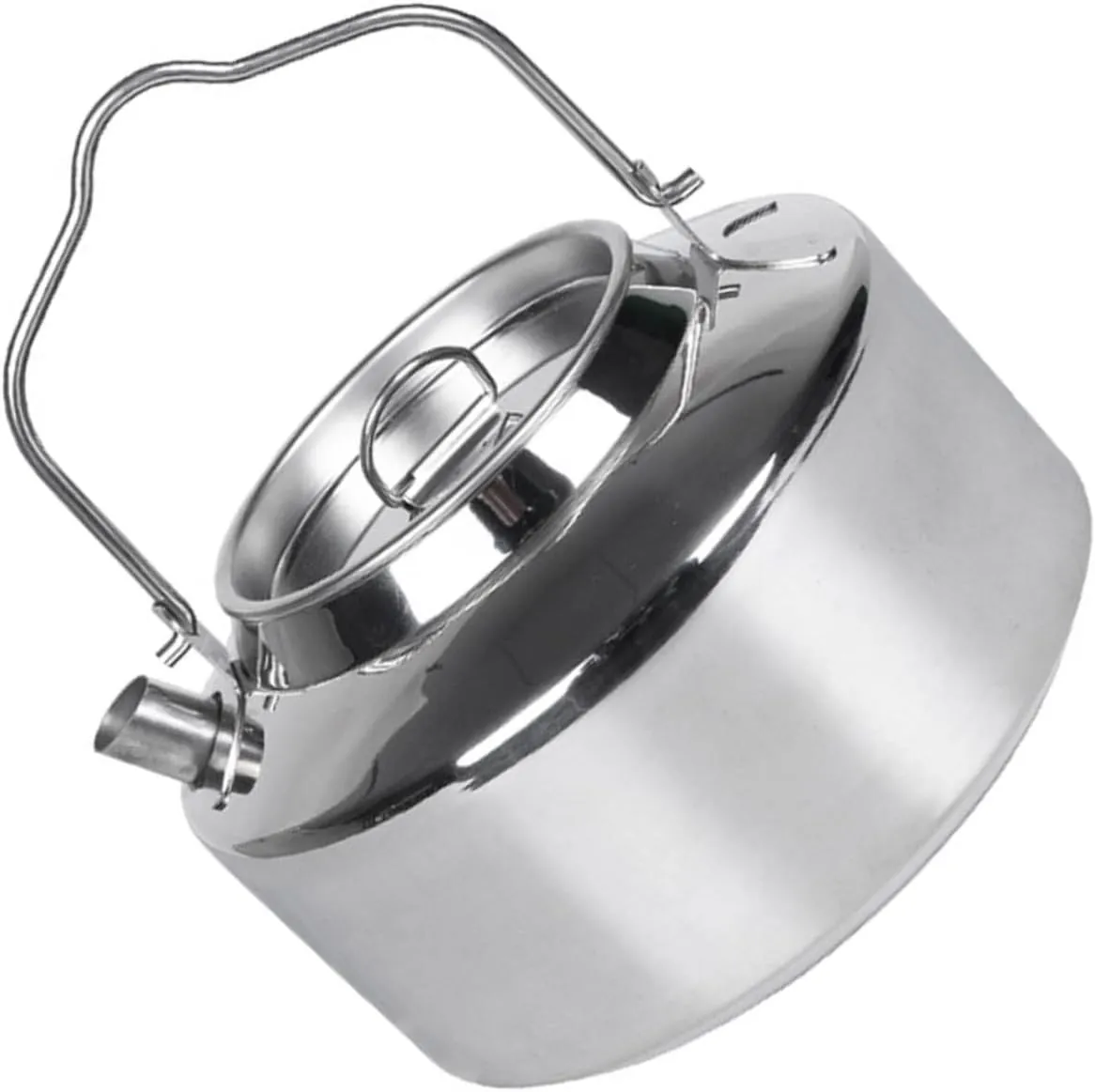 Water Kettle for Camping Outdoor Stovetop Tea Kettles Whistling Stainless Steel Easy to Carry