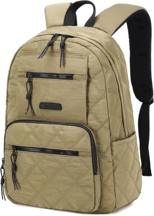 Waterproof 15.6" Laptop Backpack for Women and Men, Hiking Travel Purse