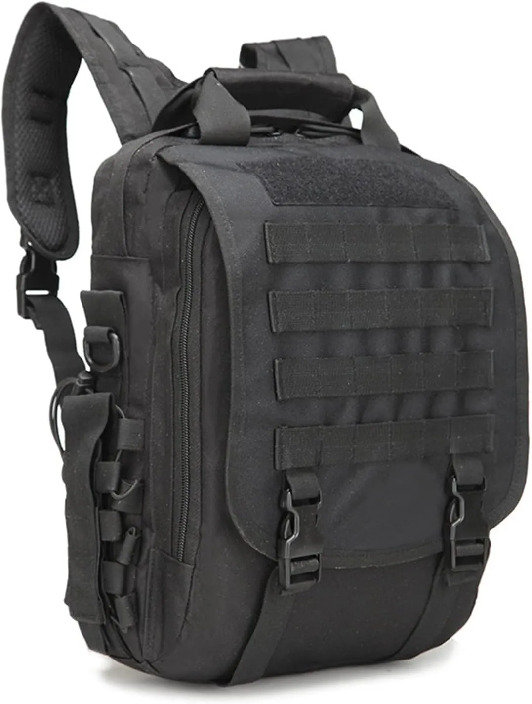 Waterproof Military Tactical Molle Backpack, 14"(inch) Laptop Sling Bag for Hiking Travel Trekking Camping