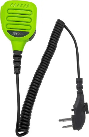 Waterproof Radio Speaker Mic Walkie Talkie Shoulder Handheld Microphone with PTT for hytera BD502 BD502i BD552i BD612i PD502 PD502i PD402i PD482i TC-508 RCA RDR2500 Radio Green