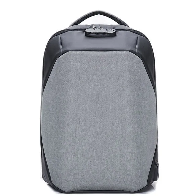 Waterproof w/ USB Charger Backpack 15.6inch