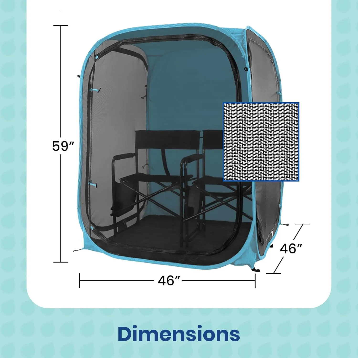 WeatherPod® The Original Shark Tank MyPod™ Mesh 1-2 Person Pop-Up Screen Pod - Keeps Out Bugs, Mosquitos, and Harmful UV Rays - UPF 50 for Maximum Protection from The Sun