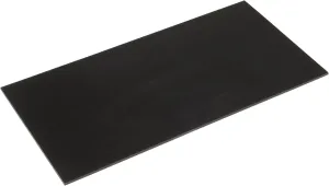 Weaver Leather Supply Silent Poundo Board, Self-Repairing Protective Rubber Punch Board, Leathercraft Tool for Hammering, and More, 12” x 24”, Black