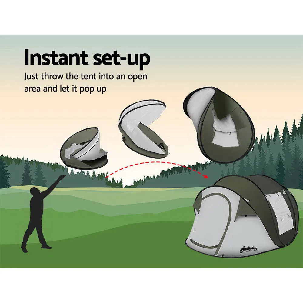 Weisshorn Instant Up Camping Tent 4-5 Person Pop up Tents Family Hiking Beach Dome-NSW_Metro
