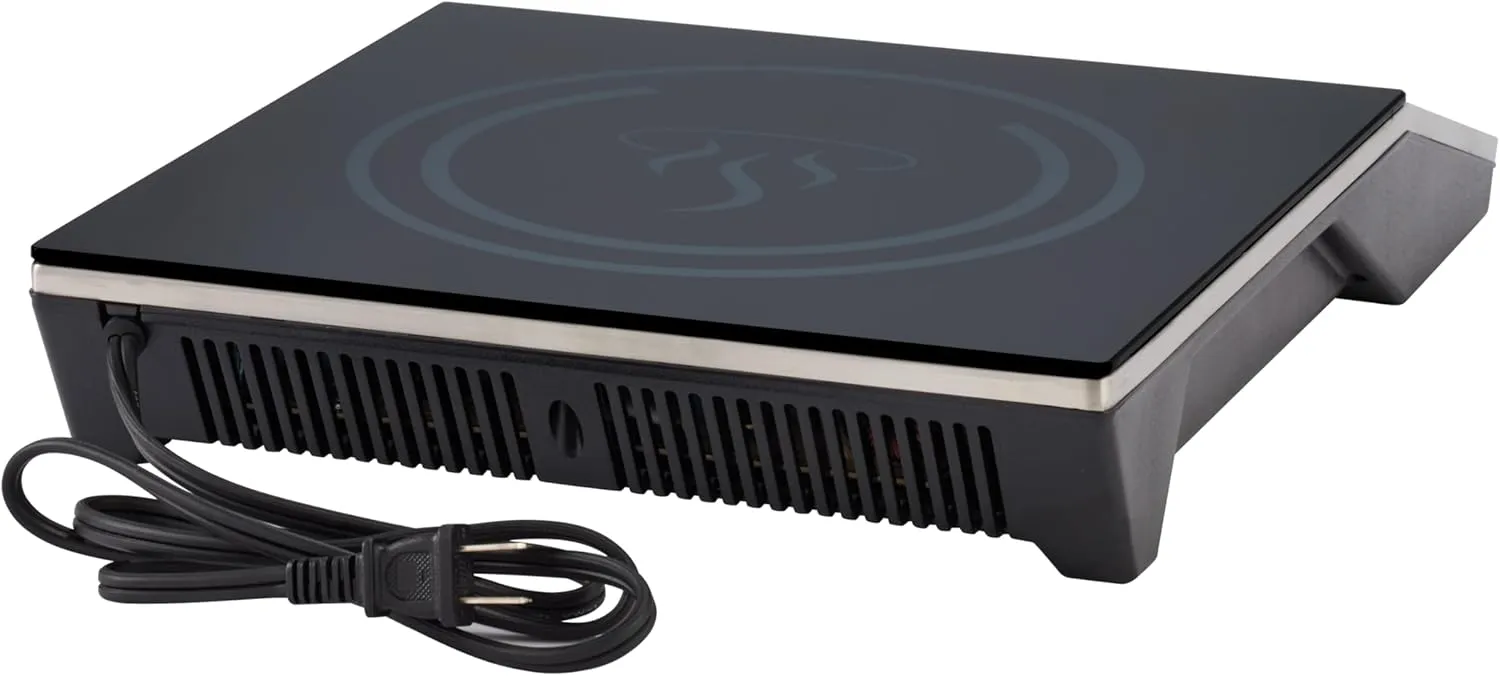 Winco EIC-400E Commercial-Grade Portable Induction Cooktop Burner, 1800 W, 120V