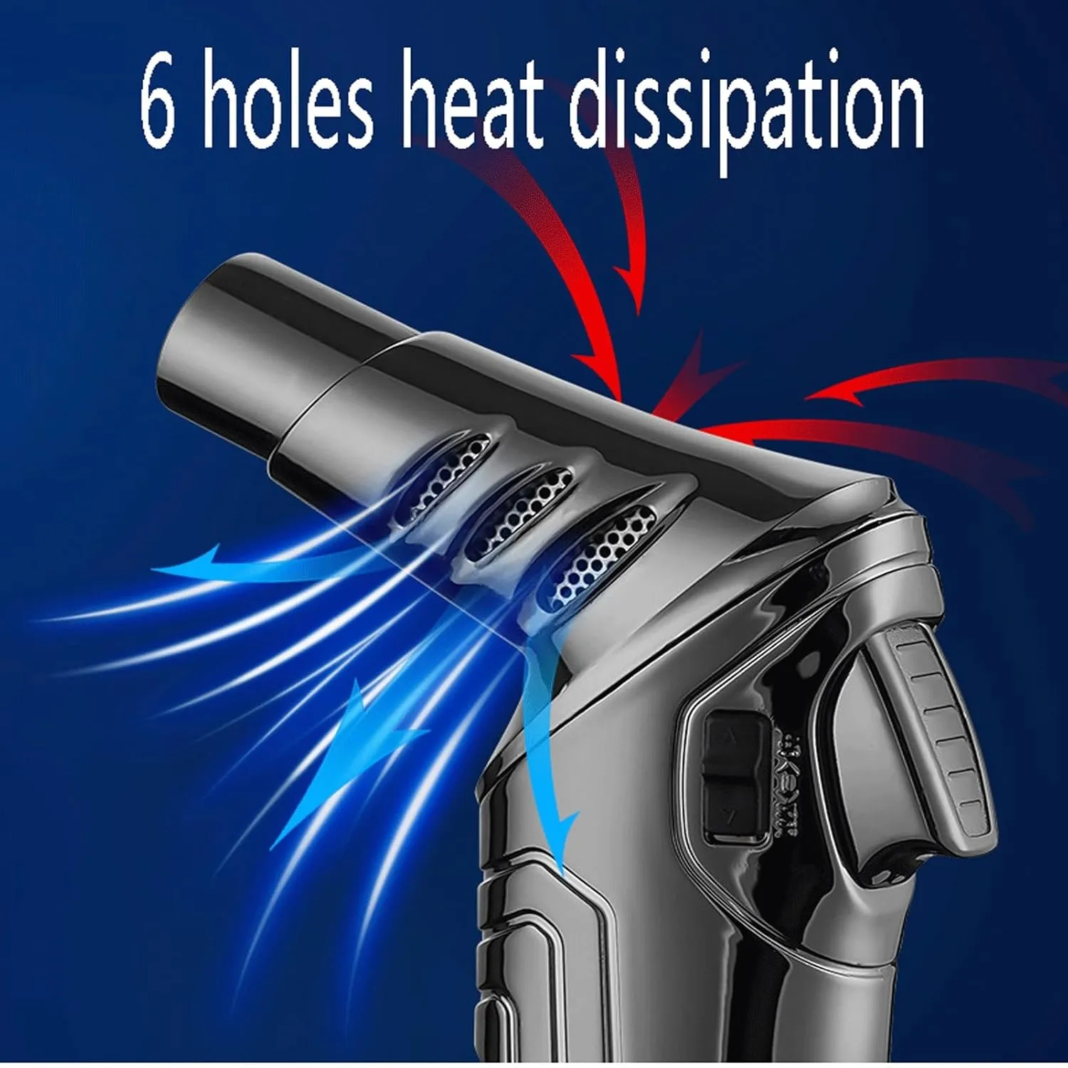 Windproof Jet Torch Lighter, Filled with Butane Gas, Adjustable Flame, Safety Lock, Single/Triple Jet Flame, Suitable for Gifting to Husband and Relatives (Fuel not Included)(Black1)