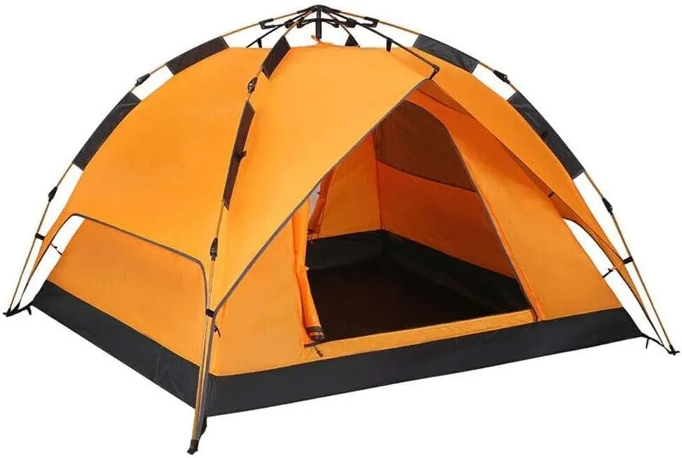 Winter Tent Dome Pop-Up Instantly Waterproof UV Protection, 3-4 Person Double-Door Camping Tent for Family, Hiking, Fishing, and Beach Trips – Quick Setup for Short Weekends