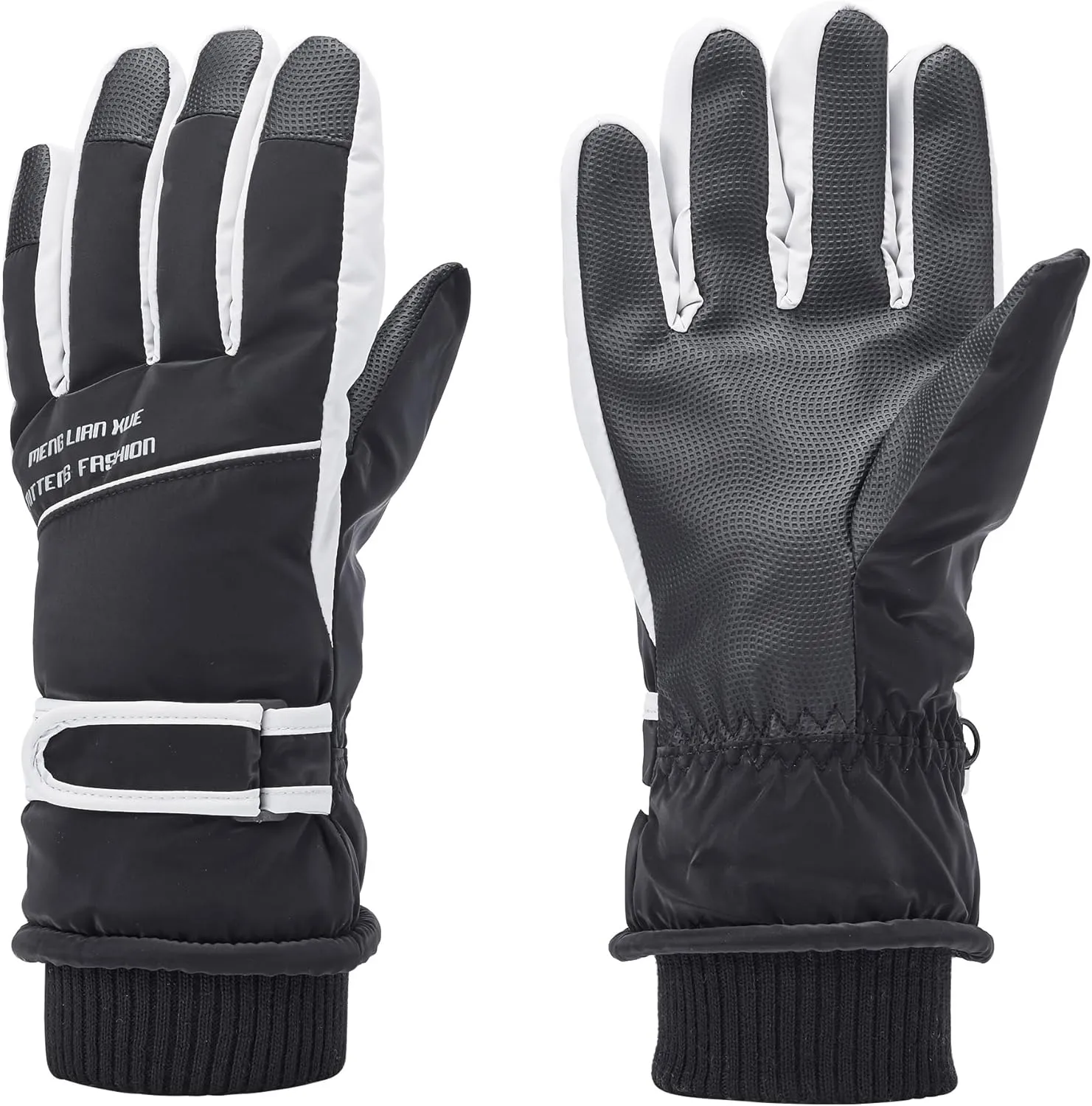 Winter Women Ski Gloves, Waterproof Touch Screen Snow Gloves, Warm Windproof Snowboard Gloves for Skiing Hiking Cycling