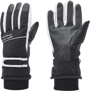 Winter Women Ski Gloves, Waterproof Touch Screen Snow Gloves, Warm Windproof Snowboard Gloves for Skiing Hiking Cycling