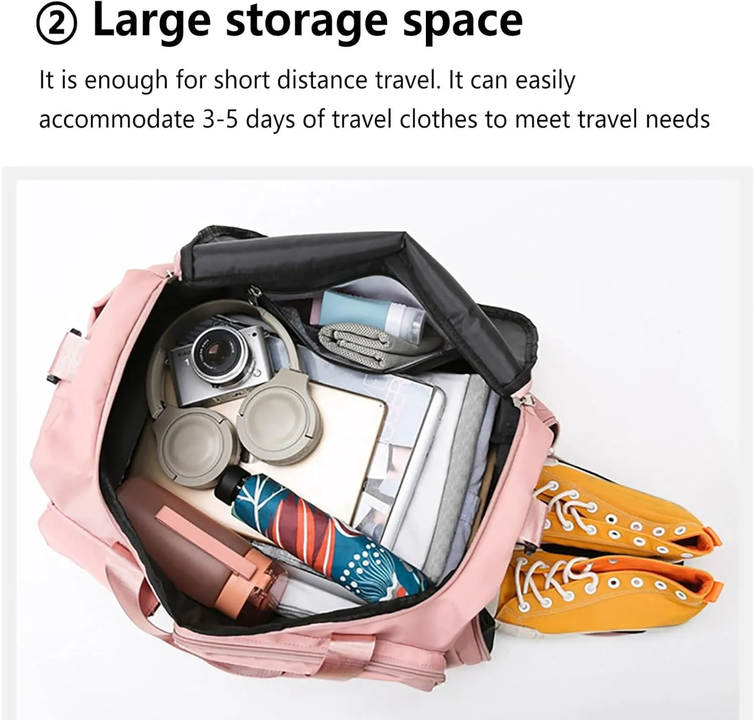 Womens Gym Bag with Shoes Compartment,28L Duffel Bags for Traveling,Gym Duffle Bag for Sports Yoga Workout Travel
