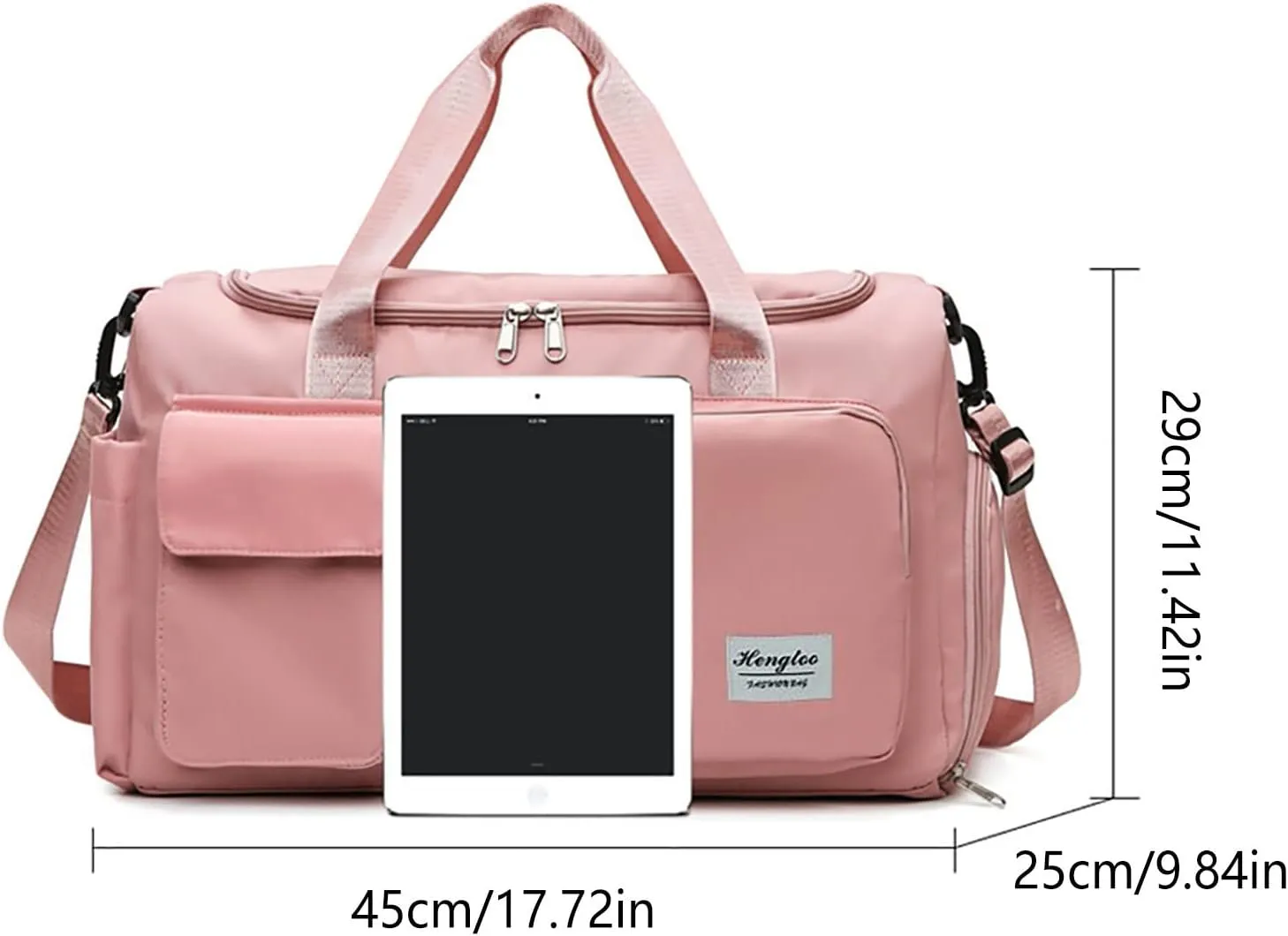Womens Gym Bag with Shoes Compartment,28L Duffel Bags for Traveling,Gym Duffle Bag for Sports Yoga Workout Travel