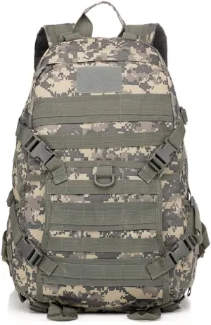 YABOO Tactical Combat Camouflage Bag Outdoor Sports Pack Hiking Rucksack Knapsack Molle 40L Backpack