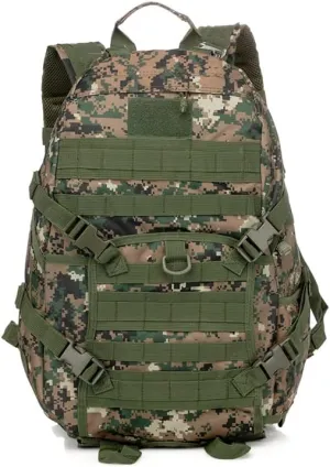 YABOO Tactical Combat Camouflage Bag Outdoor Sports Pack Hiking Rucksack Knapsack Molle 40L Backpack