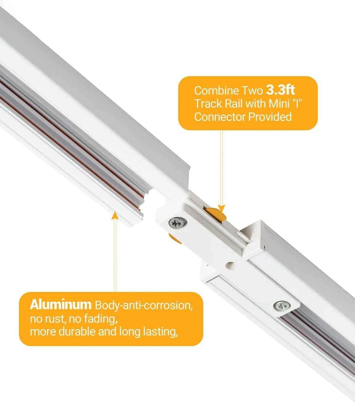 Zoomable 12-Light LED Track Lighting Kit with 13FT H Track Lighting Rail & Floating Canopy Connector, Modern Kitchen Track Lighting Fixtures Ceiling Spotlight, 12W Track Heads 3000K White